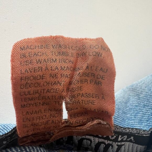 SK Wear by SK & Company Long Light Denim Jean Button Up Barn Coat Pockets Size L - Picture 8 of 10